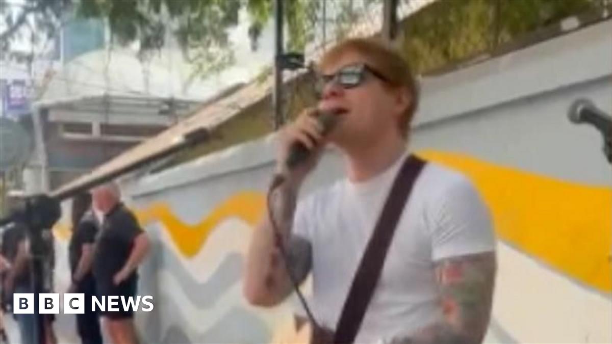 Ed Sheeran stopped from busking in Bengaluru by Indian police