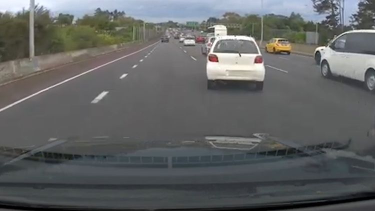 Brave commuters stop runaway car on busy highway after driver suffers medical episode