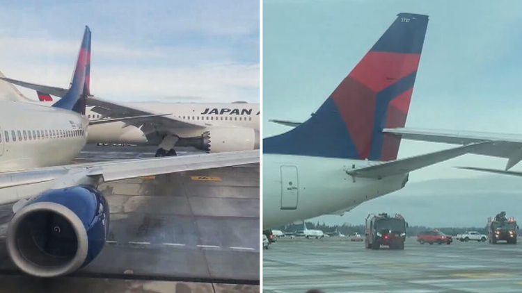 Two planes collide at Seattle's International Airport