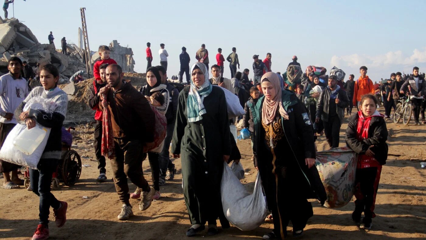 Palestinians returning to northern Gaza hope to reunite with relatives, whether dead or alive