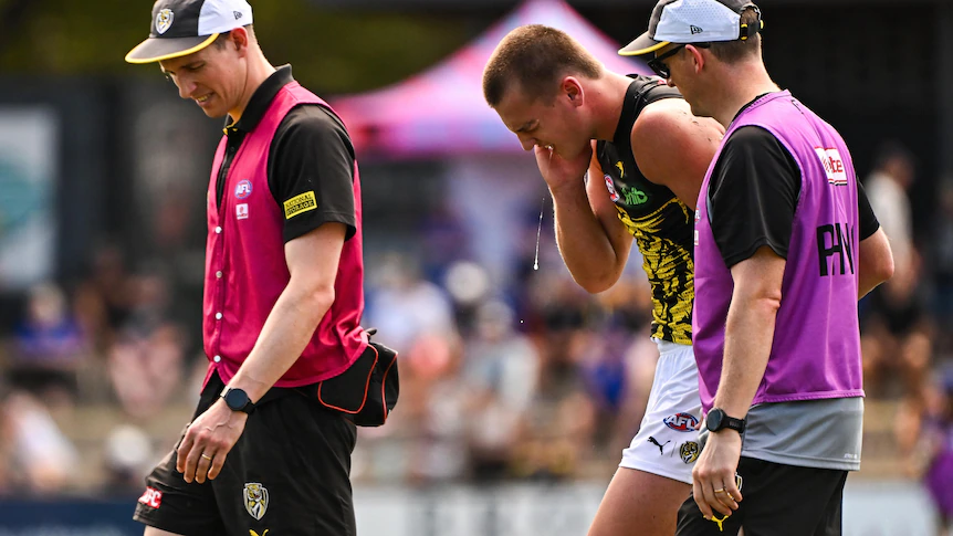 Richmond's Sam Lalor in doubt for round one as Tigers confirm fractured jaw after preseason match collision