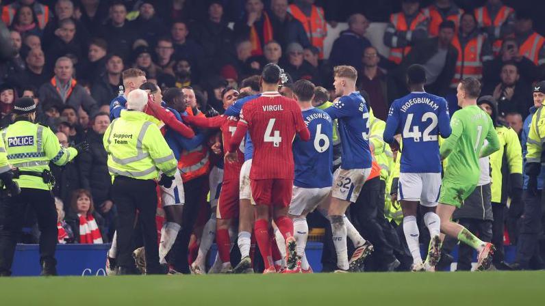 Everton, Liverpool and Arne Slot charged by FA after Merseyside derby melee