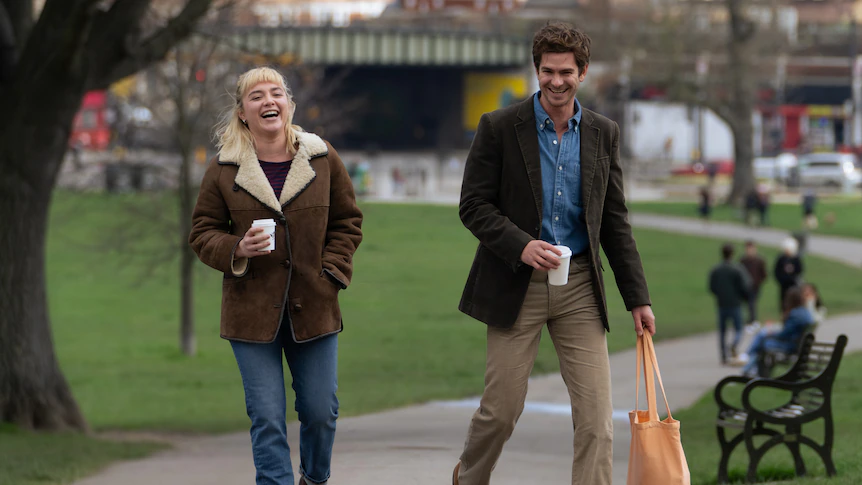 We Live in Time, starring Andrew Garfield and Florence Pugh, is a rom-com trying to avoid schmaltz