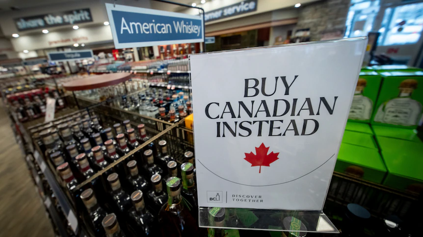 Boo the anthem, drop the booze: How Canadians are fighting back against US tariffs in Trump's new trade war