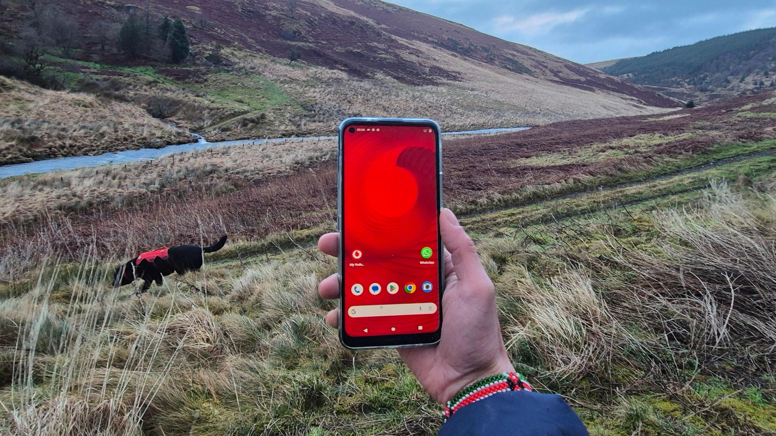 UK's first smartphone video call via satellite made from Welsh mountain