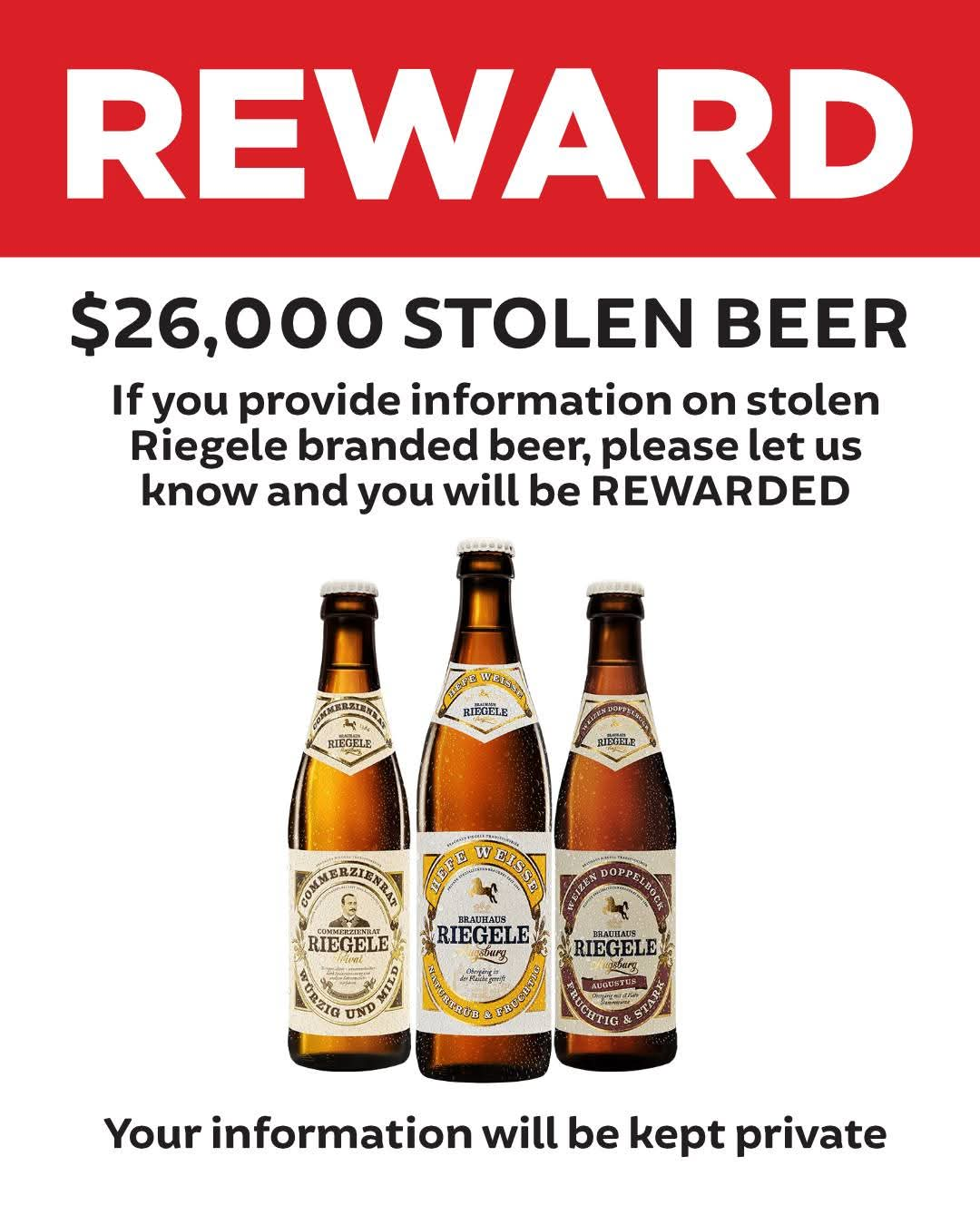 $26k beer theft probe