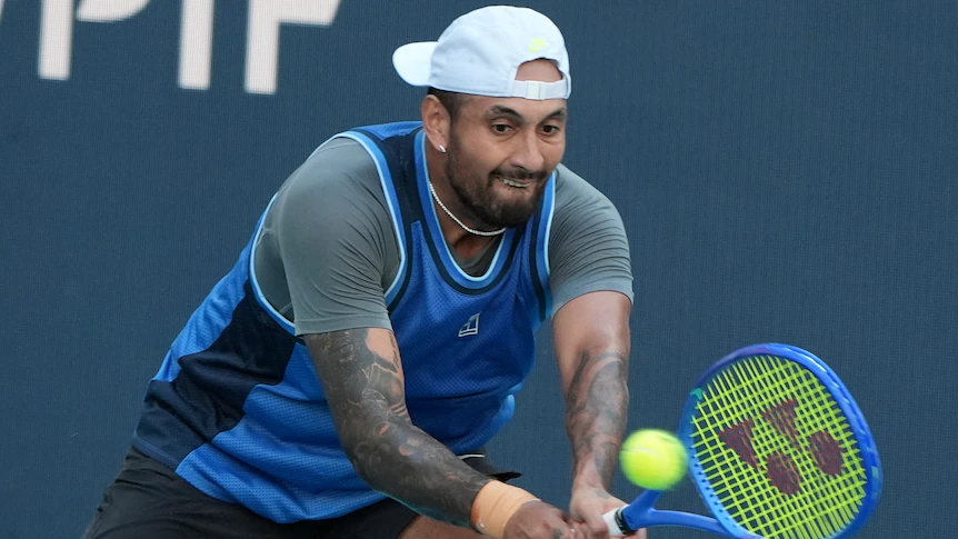 Nick Kyrgios falls to Karen Khachanov in straight-sets defeat at Miami Open