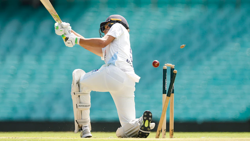 Sam Konstas bowled for 10 by Scott Boland in NSW vs Victoria Sheffield Shield clash at SCG