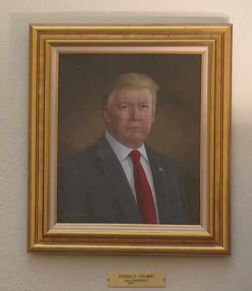 Donald Trump slams painted portrait of him as 'distorted' and asks for it to be taken down