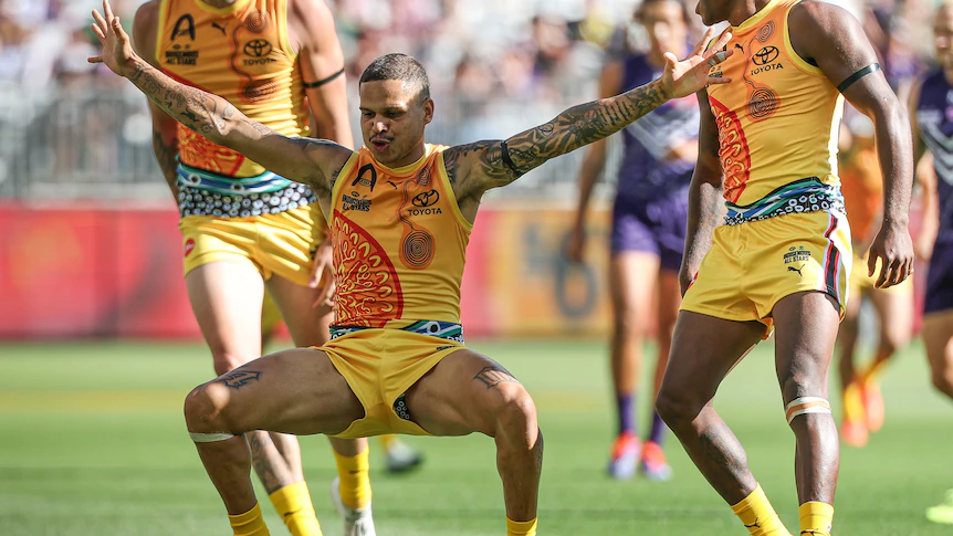 Jesse Pickett captures one of best photos of AFL Indigenous All Stars clash