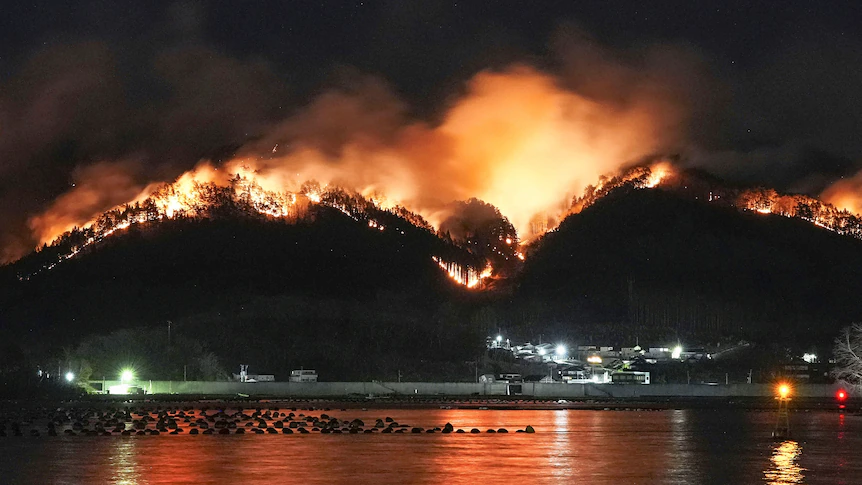 2,000 firefighters deployed to fight Japan's worst wildfire in decades