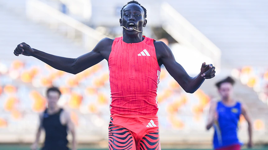 Gout Gout dips under 20 seconds for 200m with illegal tailwind at Queensland Athletics Championships