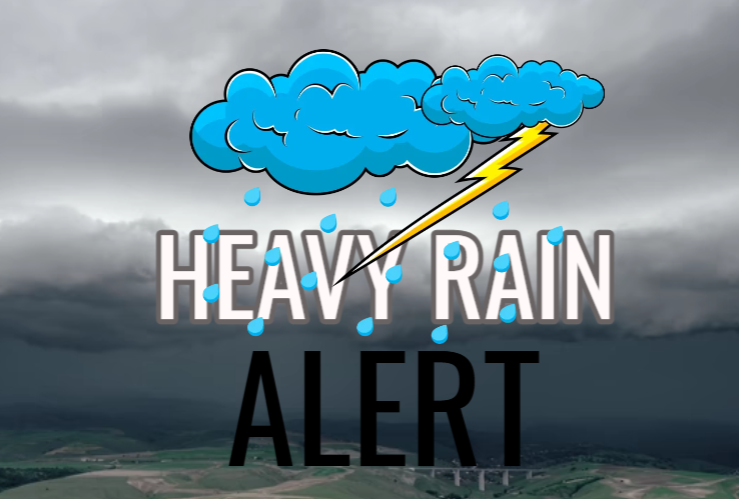 Heavy rain warning