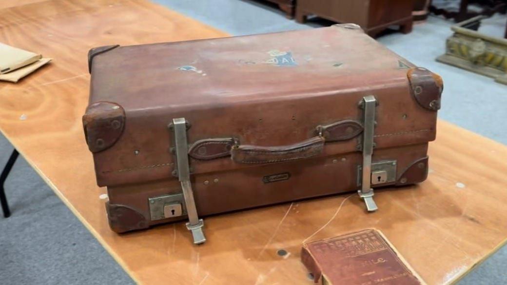 Tutankhamun explorer suitcase found in Bishop Auckland sells at auction