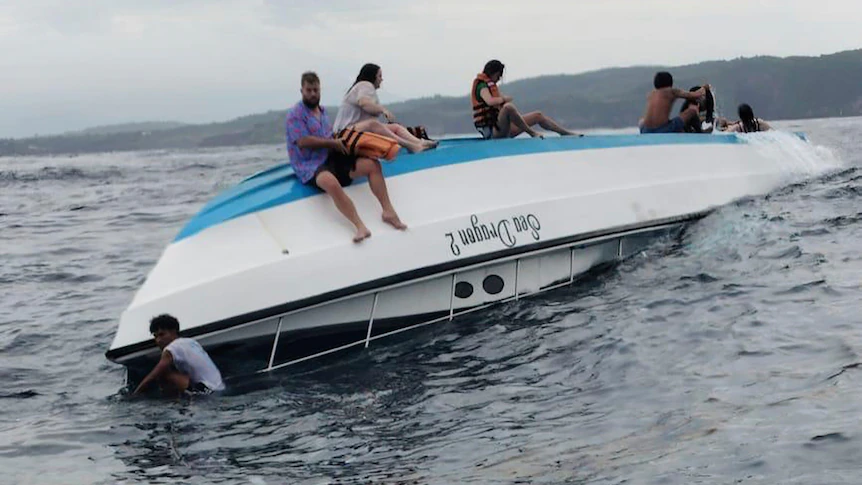 Australian woman killed, two injured as snorkelling boat capsizes off Bali