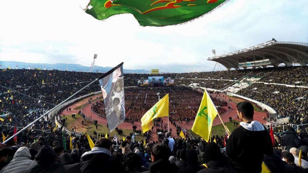 Huge crowds gather for Hezbollah leader Nasrallah's funeral