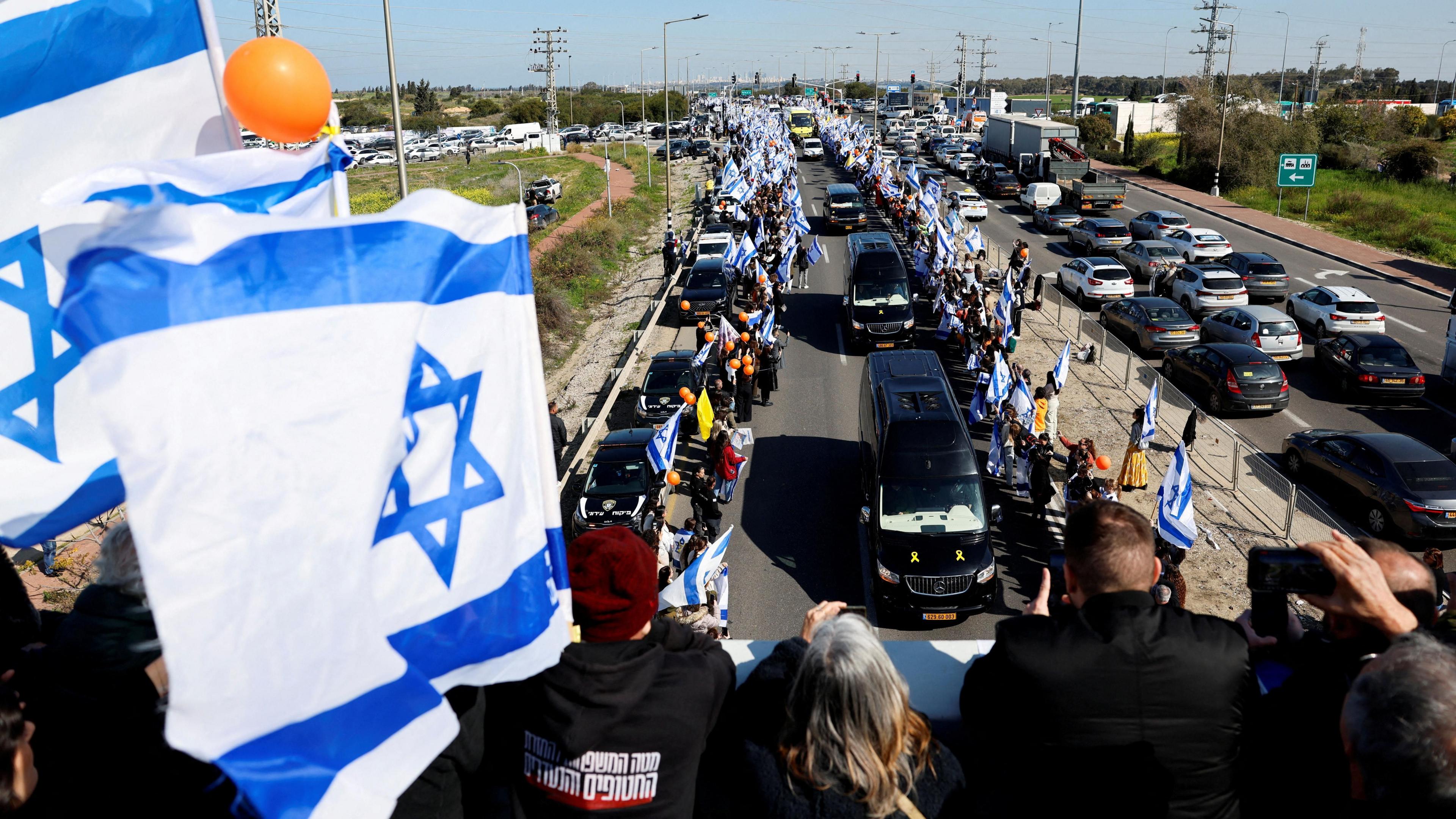 Bibas family funerals: Israelis pay last respects to hostage mother and sons killed in Gaza