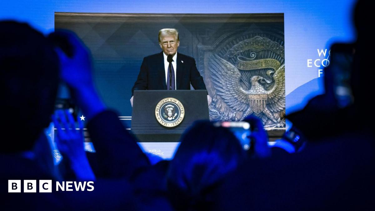 Davos elite nod along as Trump delivers ultimatum