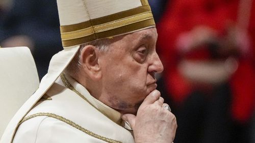 Pope Francis hurts right arm falling for second time in a little more than a month